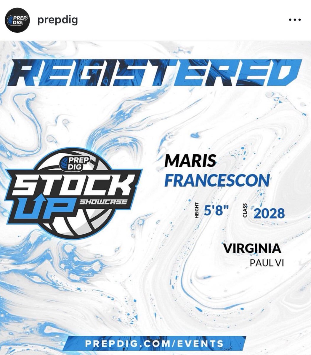 Maris Francescon (@marisvb4) on Twitter photo Excited for the June 7th DMV Stock Up Showcase! Thank you, <a href="/PrepDigVA/">Prep Dig Virginia</a>, for the opportunity! Excited for the June 7th DMV Stock Up Showcase! Thank you, <a href="/PrepDigVA/">Prep Dig Virginia</a>, for the opportunity!