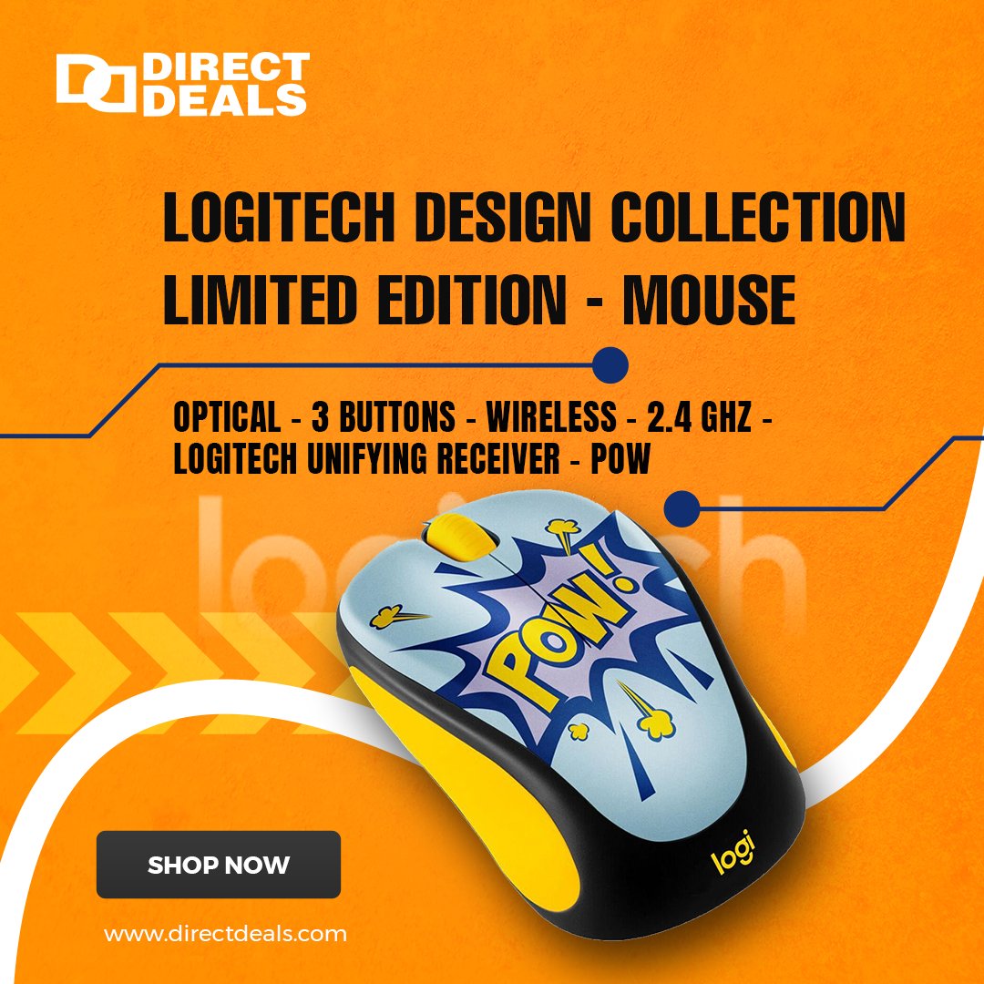 DirectDeals's tweet image. 🔥 Limited Edition Alert!
💻 Meet the mouse that pops! 💥
The Logitech POW! Mouse from the Design Collection is here to steal the spotlight.
🎯 Wireless. Stylish. Unmissable.

👉 Get yours now at directdeals.com

#LogitechMouse #WirelessTech #TechWithStyle #DirectDeals