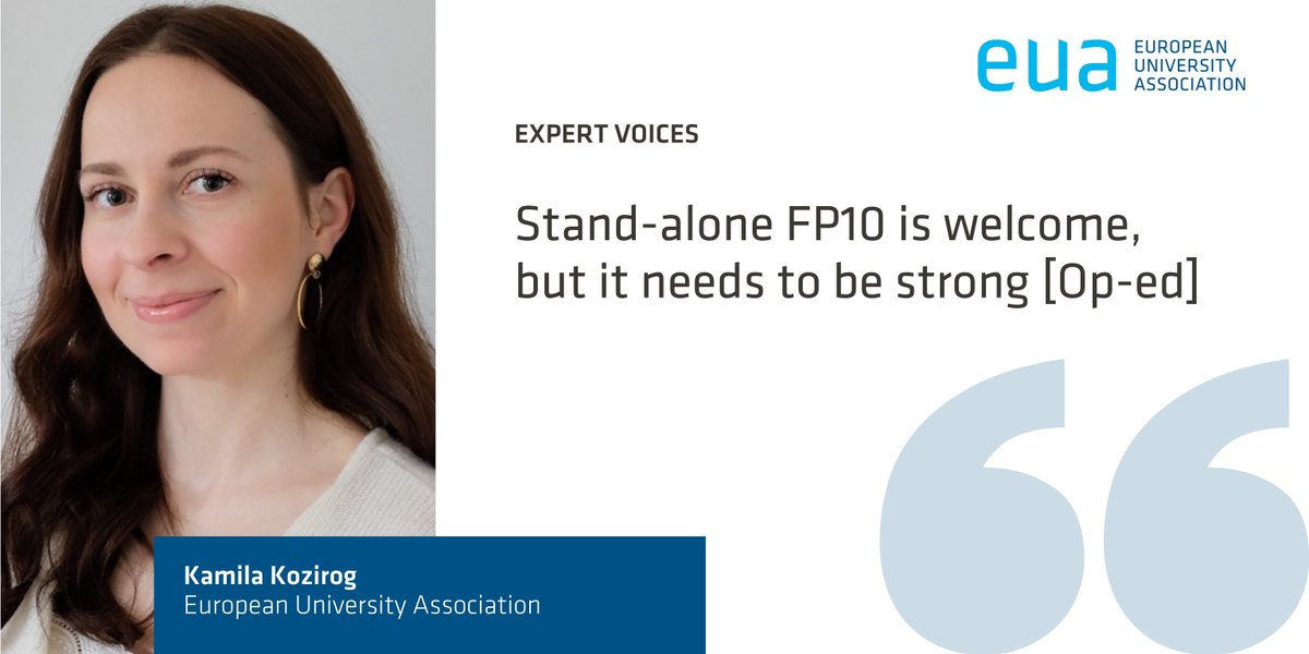 ICYMI!

Now that it is set to remain a stand-alone programme, what other big questions remain for the design of #FP10 in a Europe where competitiveness is king?

✍️ For <a href="/Kamila_Kozirog/">Kamila Kozirog</a>, independence, openness &amp; curiosity-driven inquiry are key: bit.ly/4k1lXLS