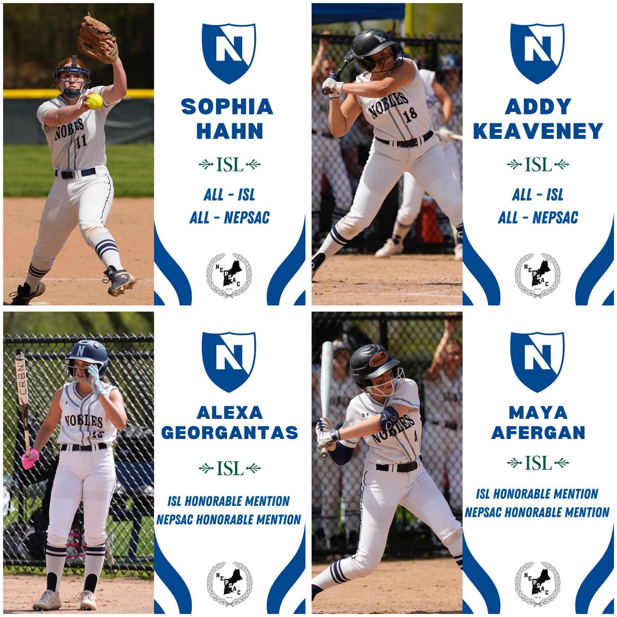 NoblesAthletics: Up next ➡️ Congratulations to the Varsity Softball Spring Award Winners!!!🐾 #NoblesAthletics