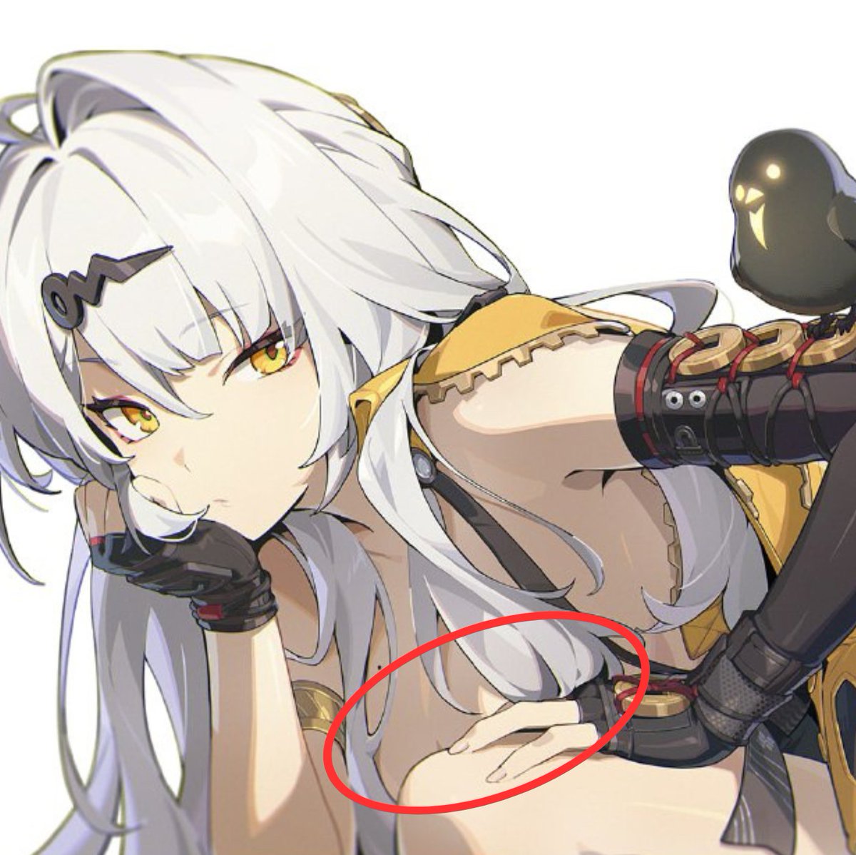 Move that leg... Preferably spread them.