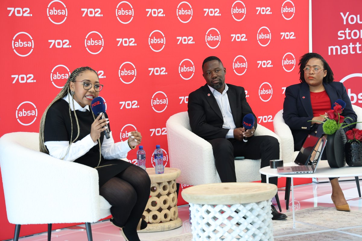 Radio702's tweet photo. 🎉 Celebrating 1 year of the Absa Homeownership series on the 702 Masterclass with Relebogile Mabotja! 

Join the live discussion: https://t.co/MIyGU7qBTY #HomeownershipJourney #702Masterclass #YourStoryMatters https://t.co/aRpRsX5rAs
