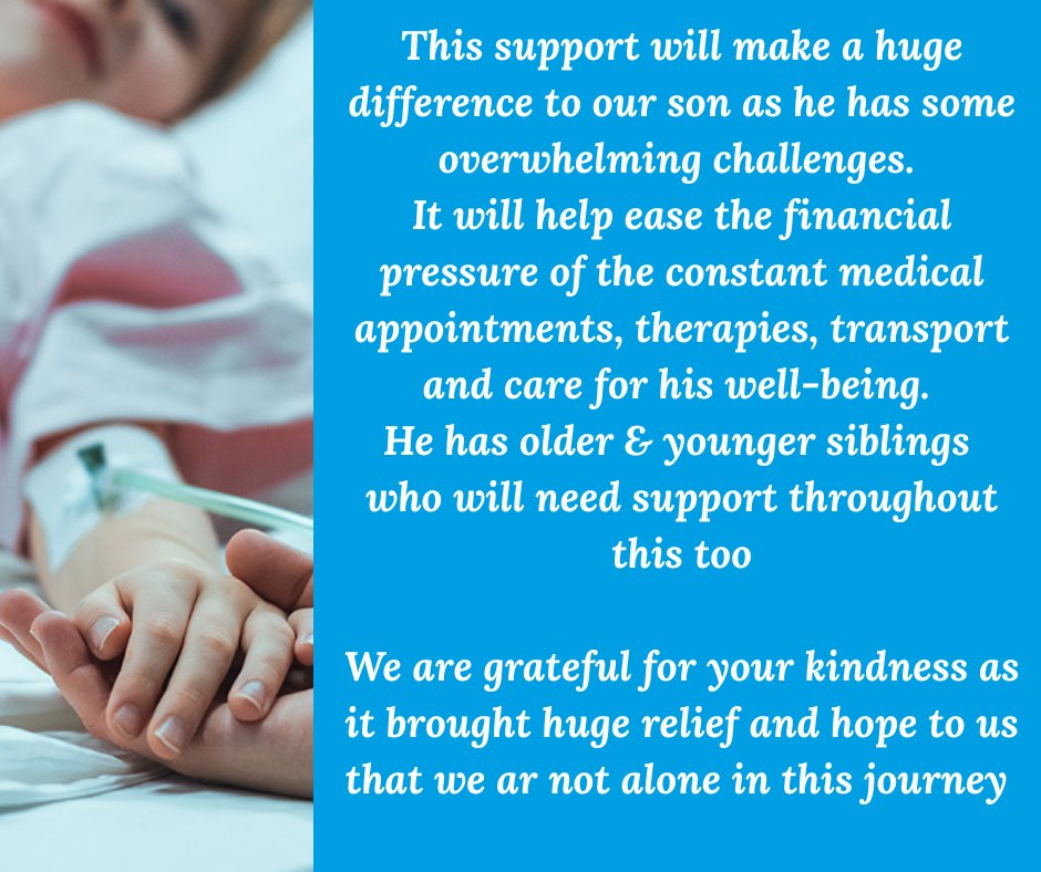 Cliona’s (@clionasfdn) on Twitter photo The support a family receives from Cliona's not only relieves some of the financial pressure but also gives them hope that they are not alone on their journey  - as shared by a family last week.!
Thank you to everyone who helps us give hope.💙
#HelpingusHelpOthers The support a family receives from Cliona's not only relieves some of the financial pressure but also gives them hope that they are not alone on their journey  - as shared by a family last week.!
Thank you to everyone who helps us give hope.💙
#HelpingusHelpOthers