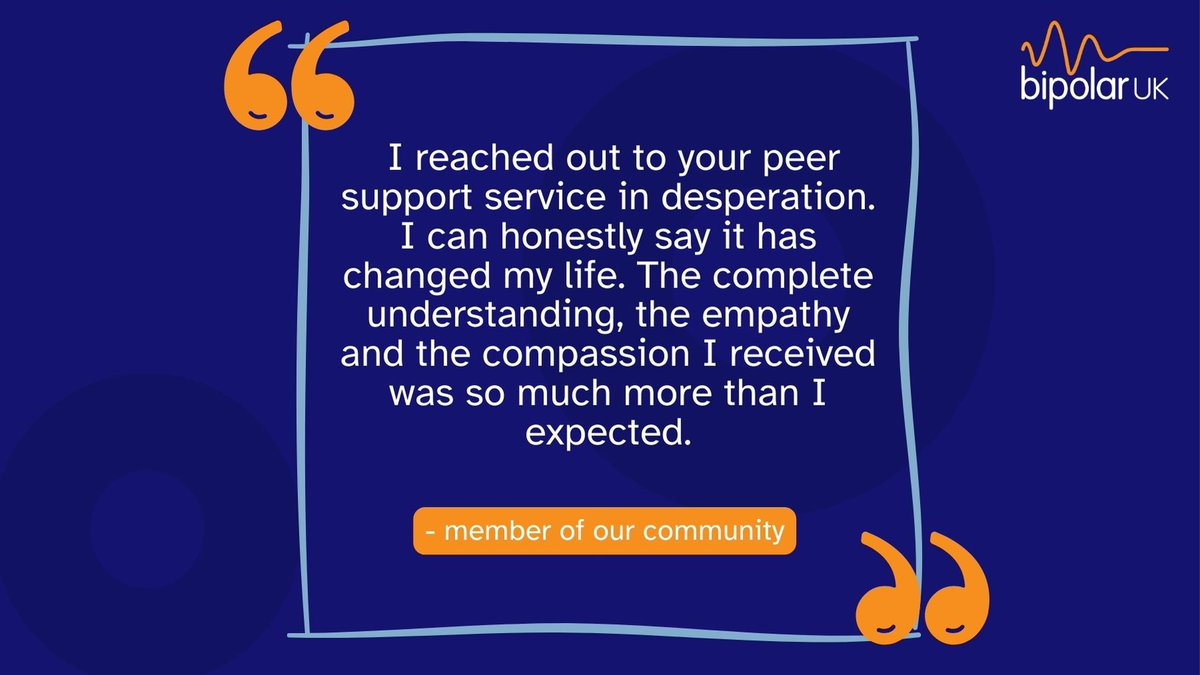 Bipolar UK (@bipolaruk) on Twitter photo π Need someone to talk to about bipolar? Our Peer Support Line is available to provide understanding, advice, and support from someone who knows what itβs like.
π 0333 323 3880 | βοΈ info@bipolaruk.org
#LetsTalkBipolar π Need someone to talk to about bipolar? Our Peer Support Line is available to provide understanding, advice, and support from someone who knows what itβs like.
π 0333 323 3880 | βοΈ info@bipolaruk.org
#LetsTalkBipolar