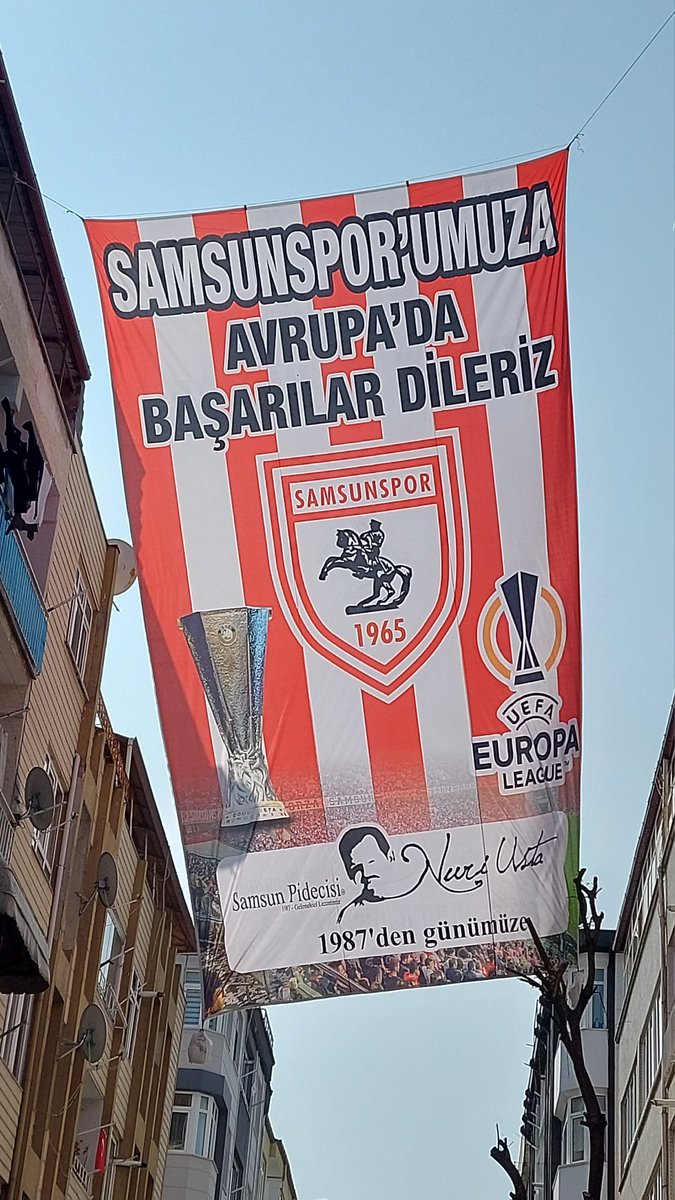 King of the North'u silen hainlere inat markaları tüm şehrimizi UEFA Avrupa ligi kupalı bayraklarimizla donatmaya davet ediyorum 
#Samsunspor