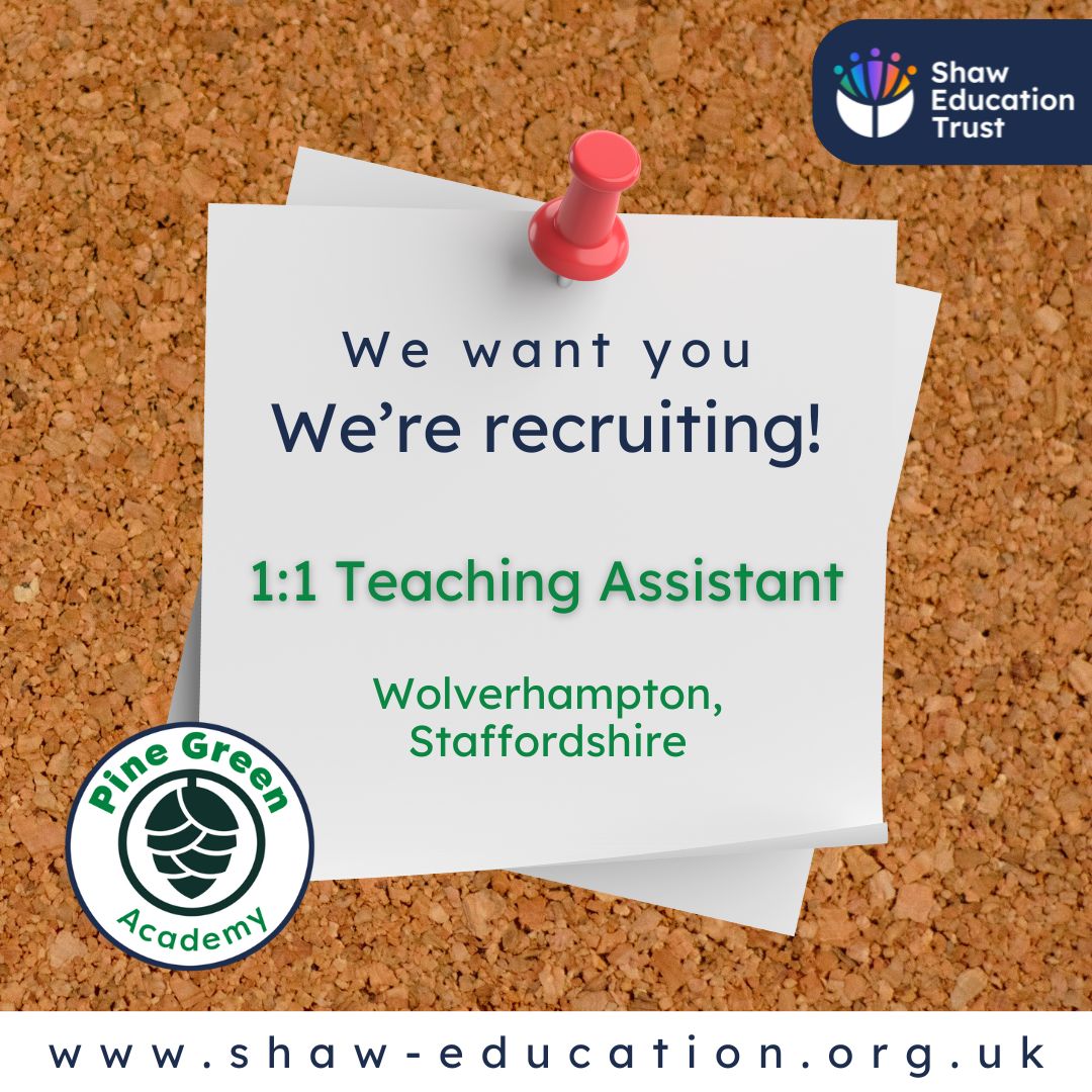Are you passionate about helping children overcome barriers to learning? Pine Green Academy are looking for a dedicated 1:1 Teaching Assistant to support a primary-aged pupil in their Pupil Referral Unit (PRU). 

➡️buff.ly/2RNzQRx

#PineGreenAcademy #TeachingAssistant⭐