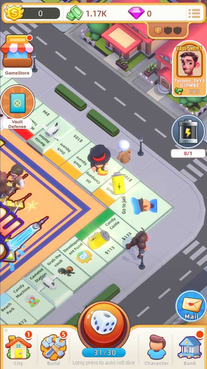 Don't forget to try on enough dice moves on the city chessboard, so that your battery is fully charged! 🔥That battery provides electricity to your city! Fully charged cities have much higher city mining power!  🍹🚀

#MCTP #Mumubit #Web3Gaming