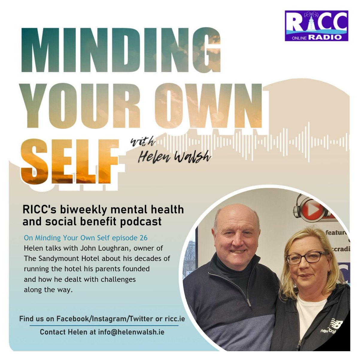 This week we revisit an episode of Minding Your Own Self with Helen and John Loughran. Listen now! creators.spotify.com/pod/show/riccr…