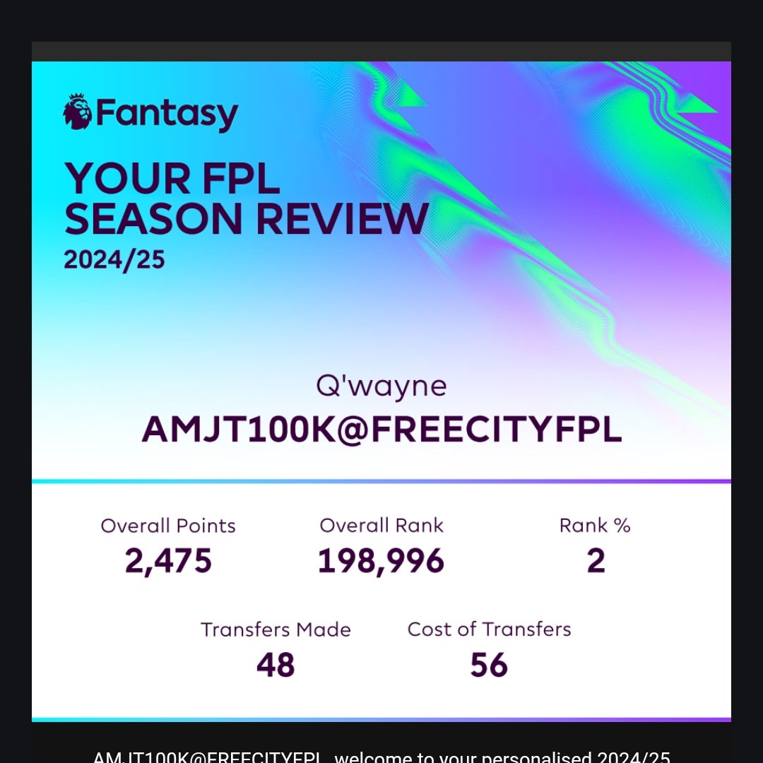 FREECITYFPL's tweet image. 5 season inside the top 4 % in the world 🌏. 
I use to dream of days likes these' .