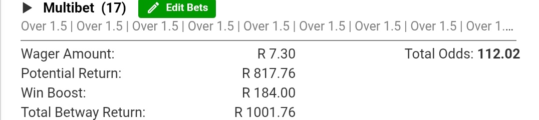 BW3480A54
OVER 1.5 GOALS
