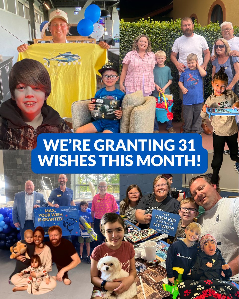 🌞 Summer of Wishes kicks off in SC! June dreams span dude-ranch rides, Florida Keys fishing, Disney magic, dolphin swims, tricked-out golf carts &amp; even a meet-up with Metallica. Help turn hope into reality: wish.org/sc 💙 #MakeAWishSC #SummerOfWishes