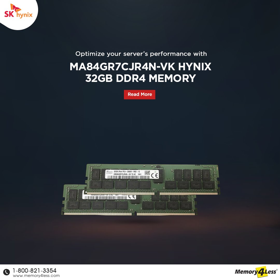 Memory4Less's tweet image. Optimizing Server Performance with HMA84GR7CJR4N-VK Hynix 32GB DDR4 Memory
Read More: blog.memory4less.com/2025/06/04/opt…
#HMA84GR7CJR4NVK #Hynix #32GB #DDR4 #Memory #Techblogger #tecnews #latestcontent #LatestUpdates