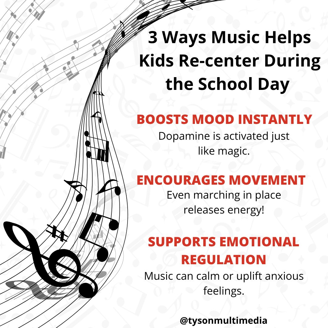 tysonmultimedia's tweet image. Music is a powerful tool in the classroom—it lifts moods, gets bodies moving, and helps kids manage big emotions with ease. 🎶🧠✨

#MusicInEducation #SEL #MindfulClassroom #StudentWellbeing #MovementMatters #tysonmultimedia