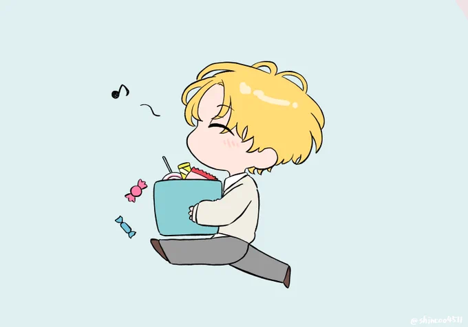 お菓子ボックスって言ってたのが可愛くて #絵クス絵画