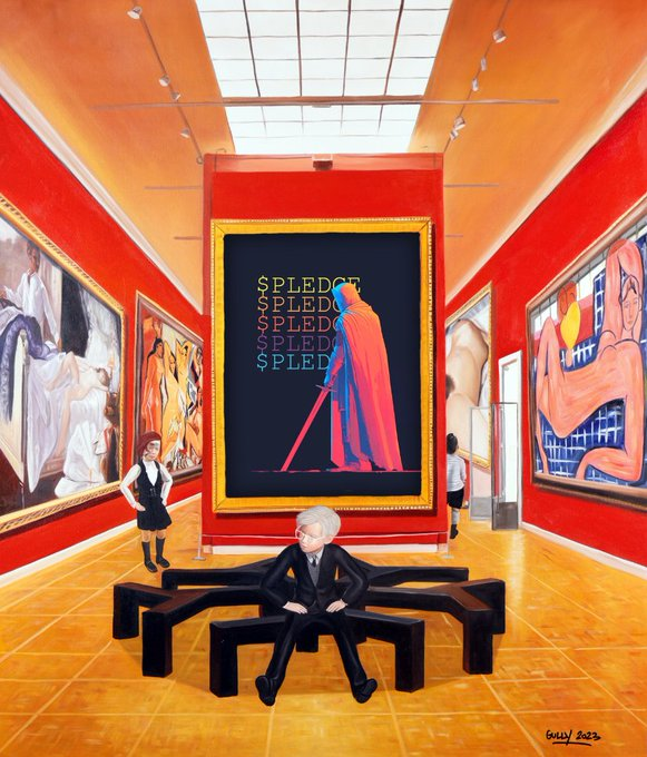 The Pledge X Gully  
The Pledge is teaming up with <a href="/gully_art/">Gully</a>,for a one-of-a-kind Web3 art experience.  Where contemporary art meets culture and Web3—pledgers will be at the heart of it. Stay tuned  in our discord for more info!