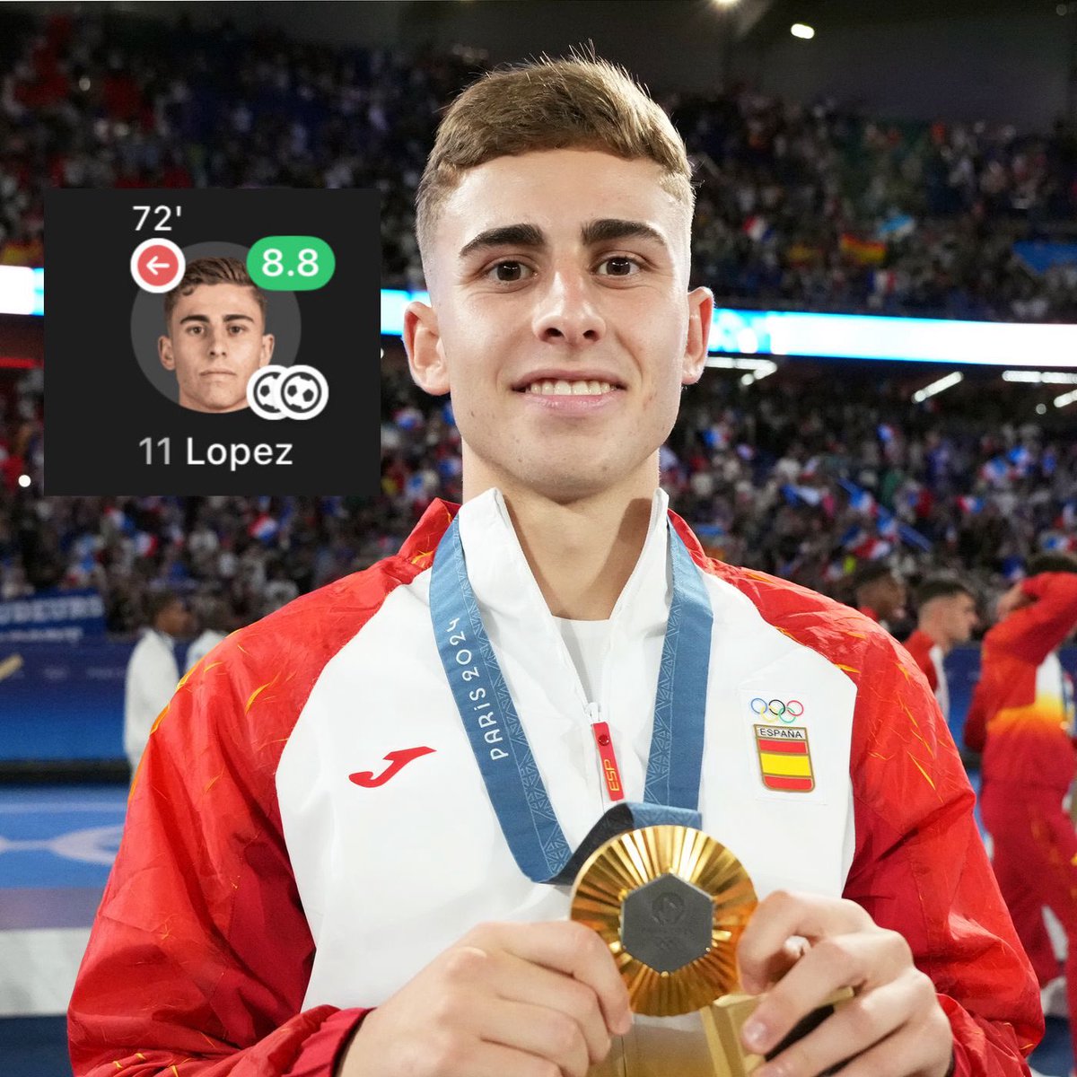 Fermín hizo esto contra Olise, Doué y Cherki