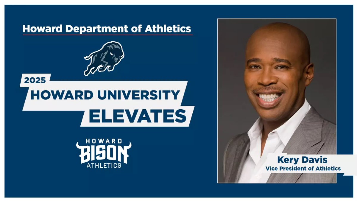 Howard Athletics (@hubisonsports) on Twitter photo Howard University elevates Kery Davis to Vice President of Athletics π₯³
Congratulations, <a href="/HowardAD_KD/">Kery Davis</a>!
thedig.howard.edu/all-stories/hoβ¦ Howard University elevates Kery Davis to Vice President of Athletics π₯³
Congratulations, <a href="/HowardAD_KD/">Kery Davis</a>!
thedig.howard.edu/all-stories/hoβ¦