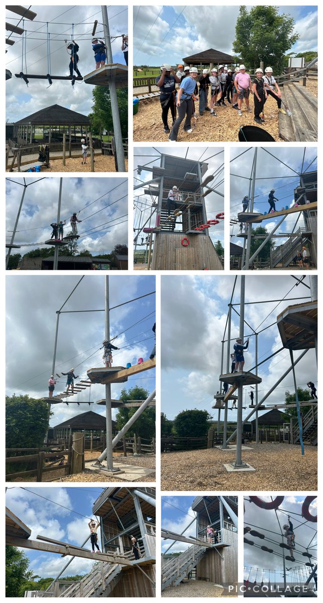Lots of fun on the tree top adventure!