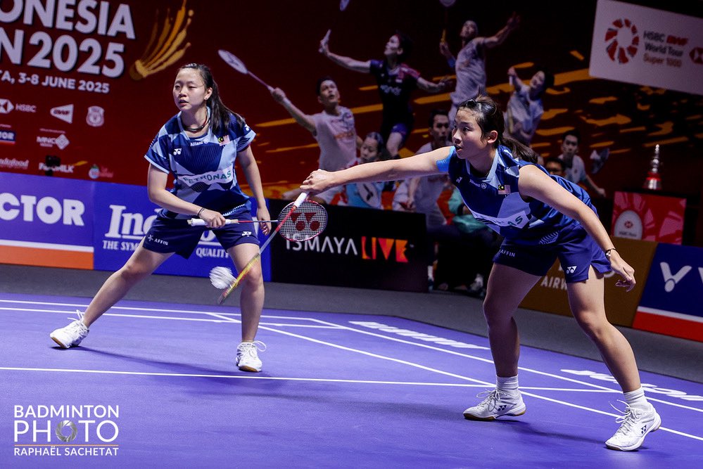 RESULTS: #IndonesiaOpen2025

WD | R32

 #MAS🇲🇾 Ong Xin Yee-Carmen Ting def. #INA🇮🇩   Isyana Syahira Meida-Rinjani Kwinara Nastine 10-21 21-14 21-17

⏱️54m

#GemilangkanLagi
#BadmintonMalaysia
#DemiMalaysia