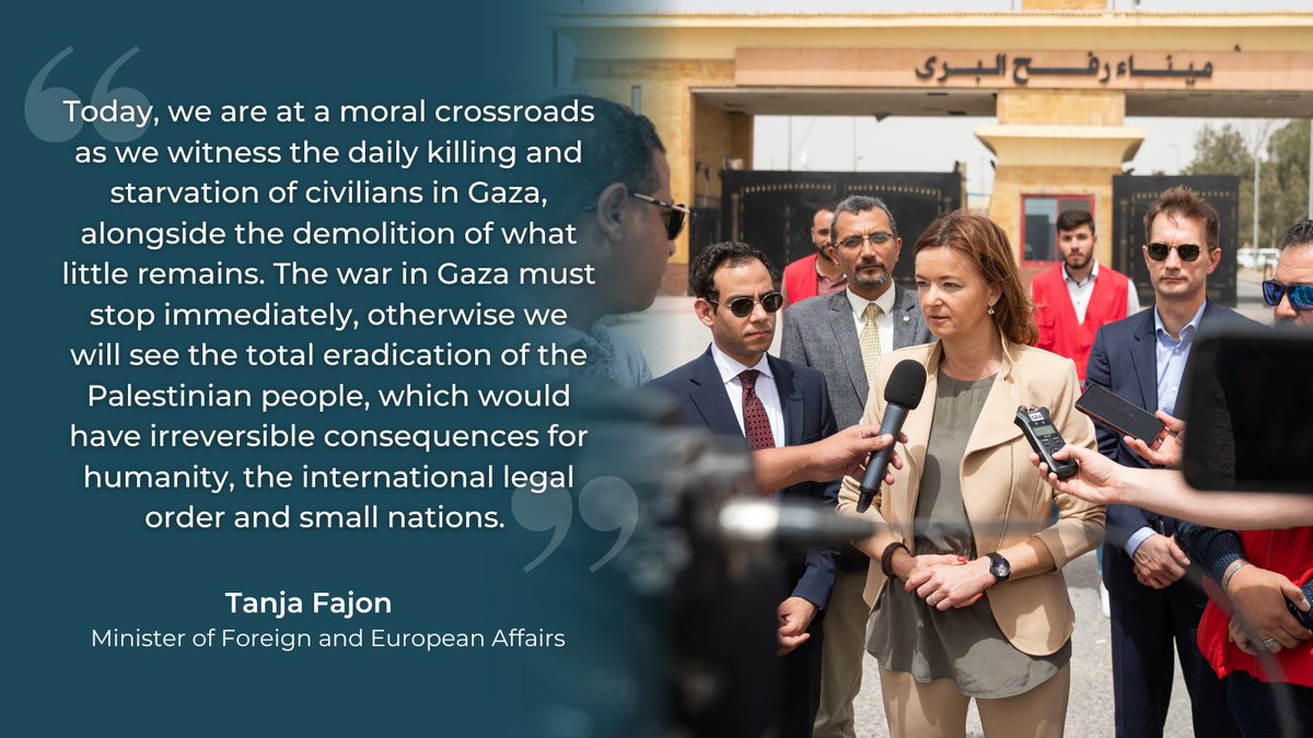 MFEA Slovenia (@mzez_rs) on Twitter photo One year ago – on 4 June 2024 – #Slovenia recognised independent and sovereign State of Palestine 🇵🇸 & sent a clear signal to 🌎. Minister <a href="/tfajon/">Tanja Fajon</a> emphasizes that we are once again at a crossroads.
🇸🇮 will remain active in efforts to bring peace & stability to the #MiddleEast. One year ago – on 4 June 2024 – #Slovenia recognised independent and sovereign State of Palestine 🇵🇸 & sent a clear signal to 🌎. Minister <a href="/tfajon/">Tanja Fajon</a> emphasizes that we are once again at a crossroads.
🇸🇮 will remain active in efforts to bring peace & stability to the #MiddleEast.