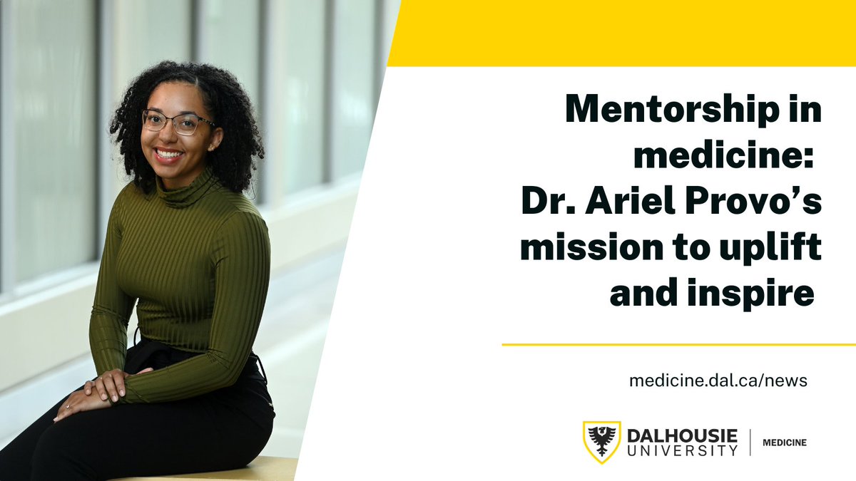 New grad, Dr. Ariel Provo’s journey residency in anesthesiology at is rooted in mentorship, representation, and community. A proud African Nova Scotian, she’s opening doors for the next generation of Black learners in STEM and medicine. Read her story: medicine.dal.ca/news/2025/05/3…
