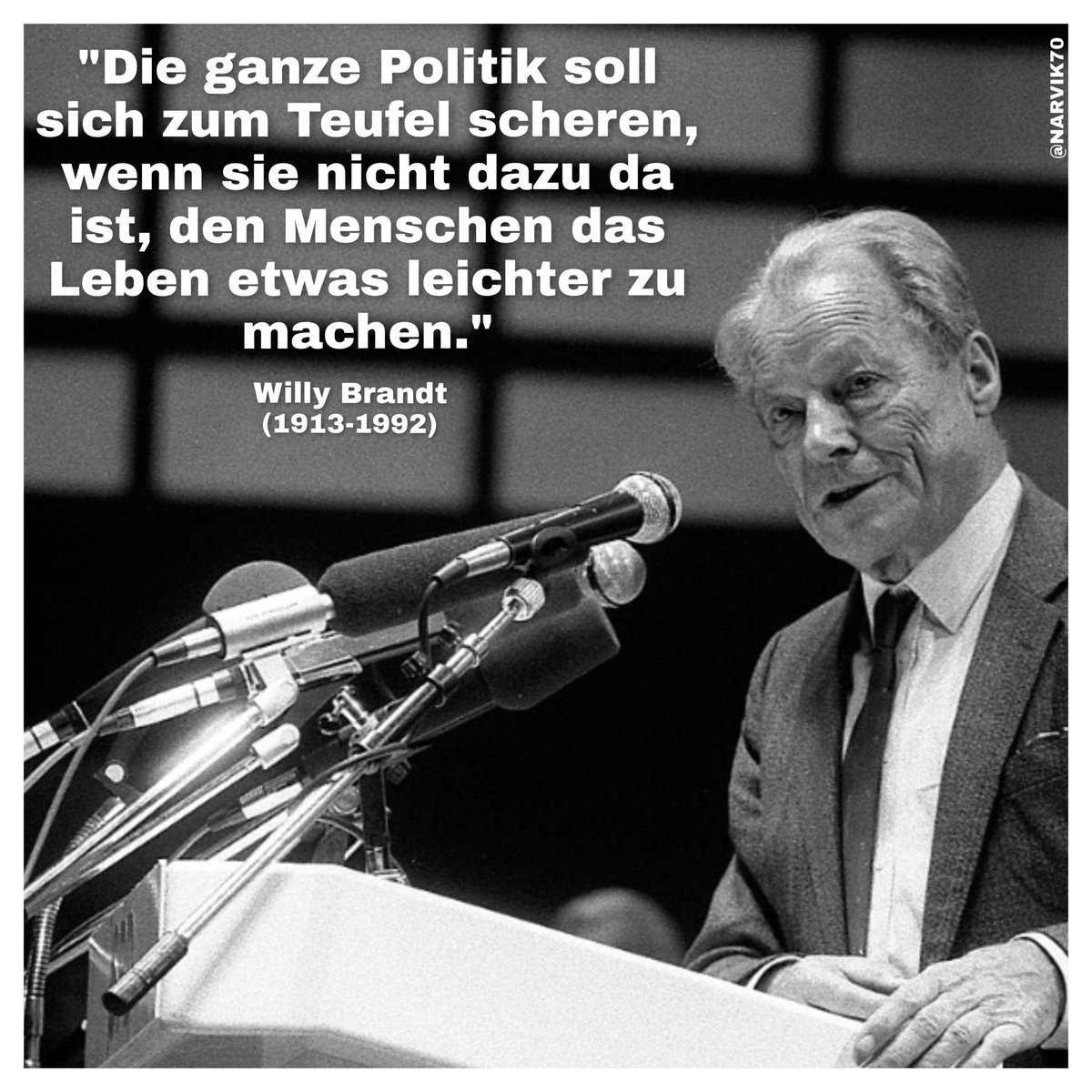 Früher war alles besser, selbst die Politik.