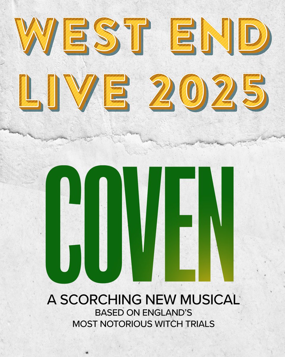 Did you catch Coven on the West End Live line-up? 👀

Be one of the very first to hear the music from this brand new musical, written by Grammy-Award winner Daisy Chute and Rebecca Brewer.

Catch Coven at West End Live, Saturday 21 &amp; Sunday 22 June.