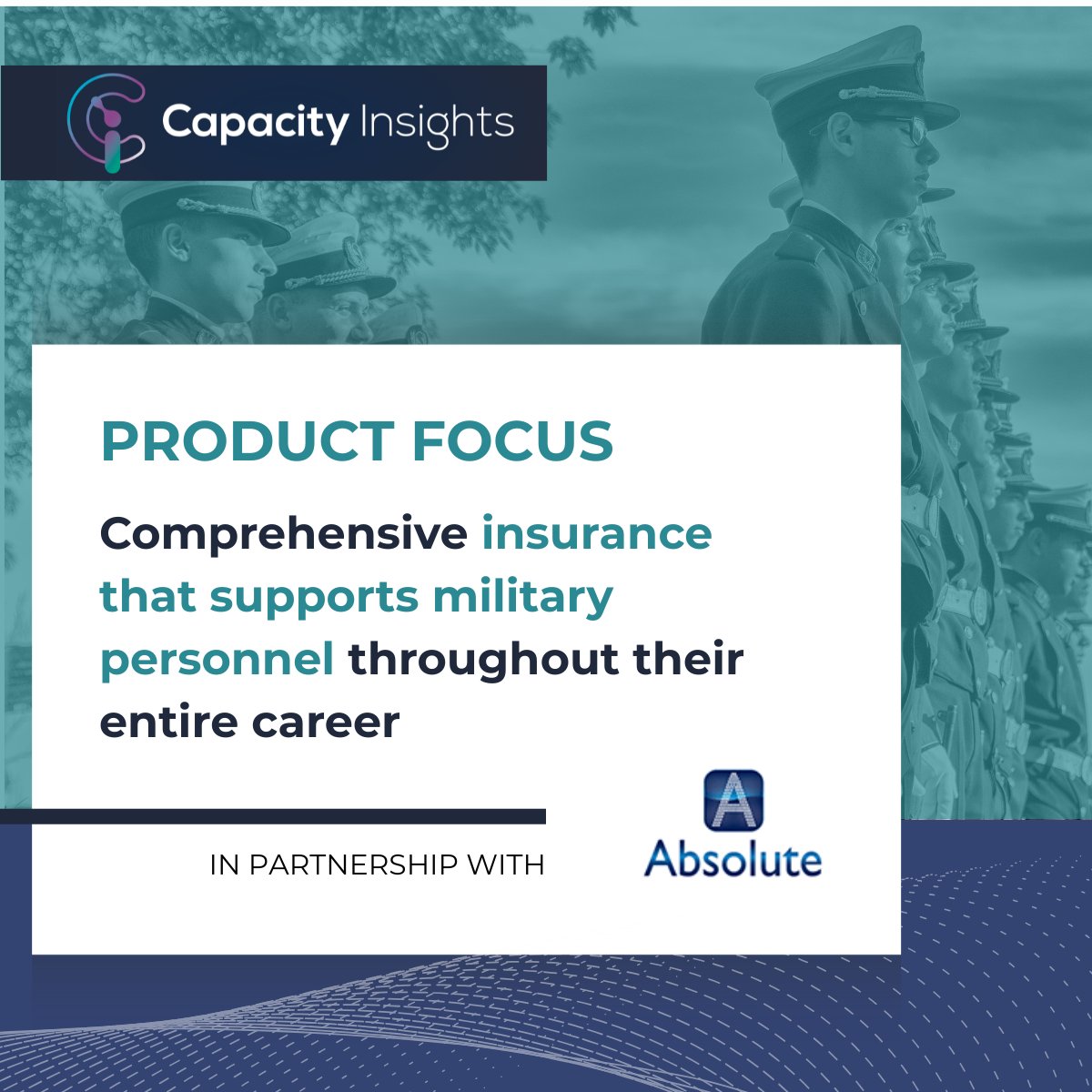 Capacity Insights (@capacityinsight) on Twitter photo Comprehensive #insurance that supports #military personnel throughout their entire careers - created in partnership with <a href="/_absoluteinsure/">Absolute Military</a>.
Includes protection for personal technology, accommodation, and family needs - ensuring appropriate cover that adapts to changing needs Comprehensive #insurance that supports #military personnel throughout their entire careers - created in partnership with <a href="/_absoluteinsure/">Absolute Military</a>.
Includes protection for personal technology, accommodation, and family needs - ensuring appropriate cover that adapts to changing needs