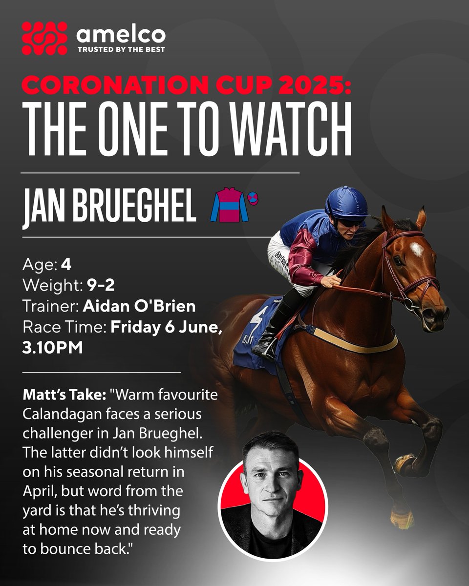 The Epsom Derby Festival is here – and the Coronation Cup is heating up! 🏇

Our Head of Horse Racing, Matt Parr, shares his runners to watch 👀

🏆 Can Calandagan make history?
🏆 Will Jan Brueghel bounce back?

Want to elevate your racing offering? Let’s talk. 📩