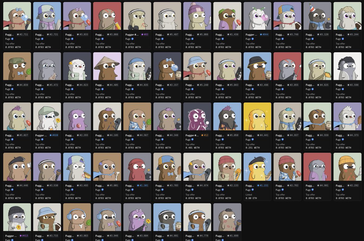 I put my money where my mouth is. Just reached my goal of owning 56 <a href="/FugzOfficial/">Fugz</a>, 1% of the collection.

I will now focus on chasing specific traits🫡 Don't sleep on the Fugz.