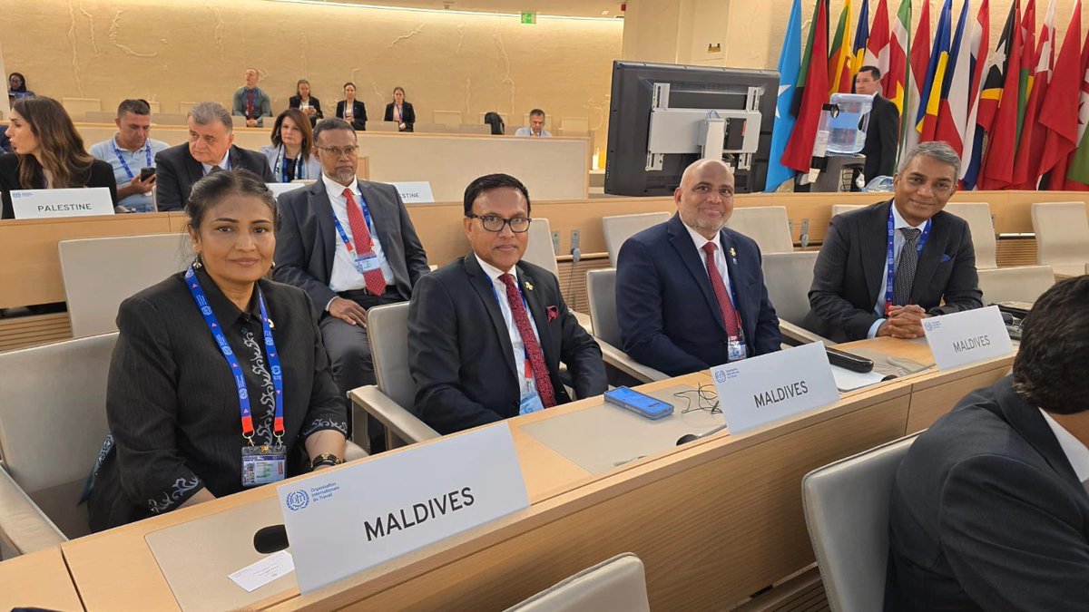 MVEmployers's tweet photo. National Federation of Maldivian Employers attending the 113th International Labor Conference 2025 in Geneva @ilo #113ILC2025 @MoHEmv #NFME #Employers #DecentWorkForAll https://t.co/MAXKbSVhem