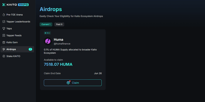 Pretty nice feature to add by Kaito 

Never missing airdrops now