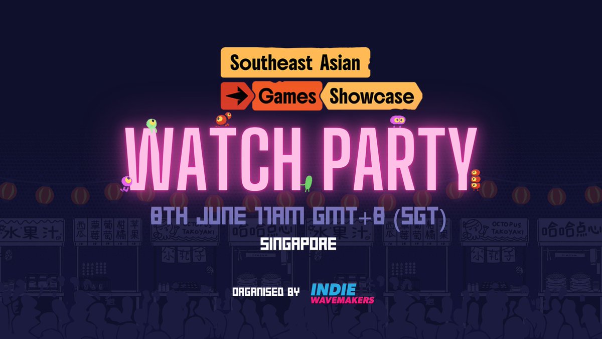 Southeast Asian Games Showcase (@seagshowcase) on Twitter photo 🗺️📢 Friends from SEA! Here's a one-stop guide to all the watch parties happening in our region for the SEA Games Showcase! Check this thread for details and link up with your local communities! 👇
🇹🇭<a href="/GameDevHub_/">GameDevHub</a>
🇲🇾<a href="/themagicrainMY/">THE MAGIC RAIN ➡ Dice & Dine 2025</a>
🇵🇭<a href="/igg_philippines/">Indie Games Group IGG PH 🇵🇭</a>
🇸🇬<a href="/indiewavemakers/">Indie Wavemakers</a> 🗺️📢 Friends from SEA! Here's a one-stop guide to all the watch parties happening in our region for the SEA Games Showcase! Check this thread for details and link up with your local communities! 👇
🇹🇭<a href="/GameDevHub_/">GameDevHub</a>
🇲🇾<a href="/themagicrainMY/">THE MAGIC RAIN ➡ Dice & Dine 2025</a>
🇵🇭<a href="/igg_philippines/">Indie Games Group IGG PH 🇵🇭</a>
🇸🇬<a href="/indiewavemakers/">Indie Wavemakers</a>