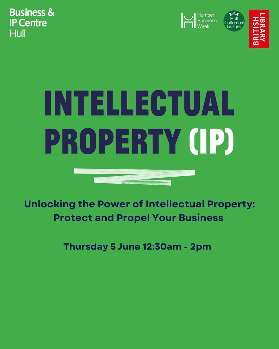 It is day three of Humber Business Week #HBW2025 Don't miss our event tomorrow.
💥 🗯️ 💥 🗨️ 
Are you confused about IP? Our short presentation tomorrow will leave you informed and full of ideas.
💥 💡 💥 
Book your place on Eventbrite here bit.ly/45CIvy7.