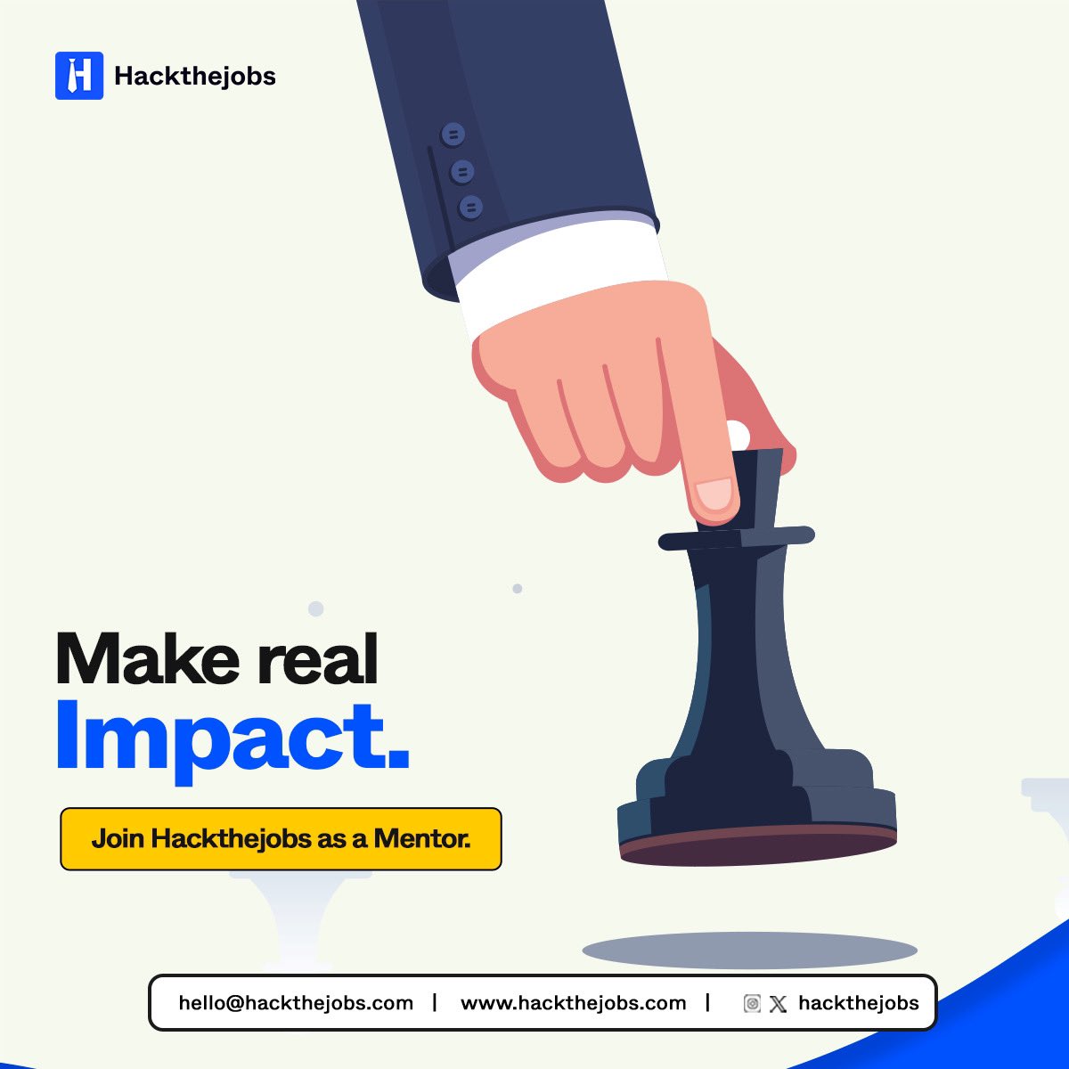 Proovalhq's tweet image. Are you passionate about helping the next generation of professionals grow?

Join Hackthejobs as a mentor and guide talents across various career paths.

✅ Share your knowledge
✅ Make real impact

👉 Click to join: hackthejobs.com