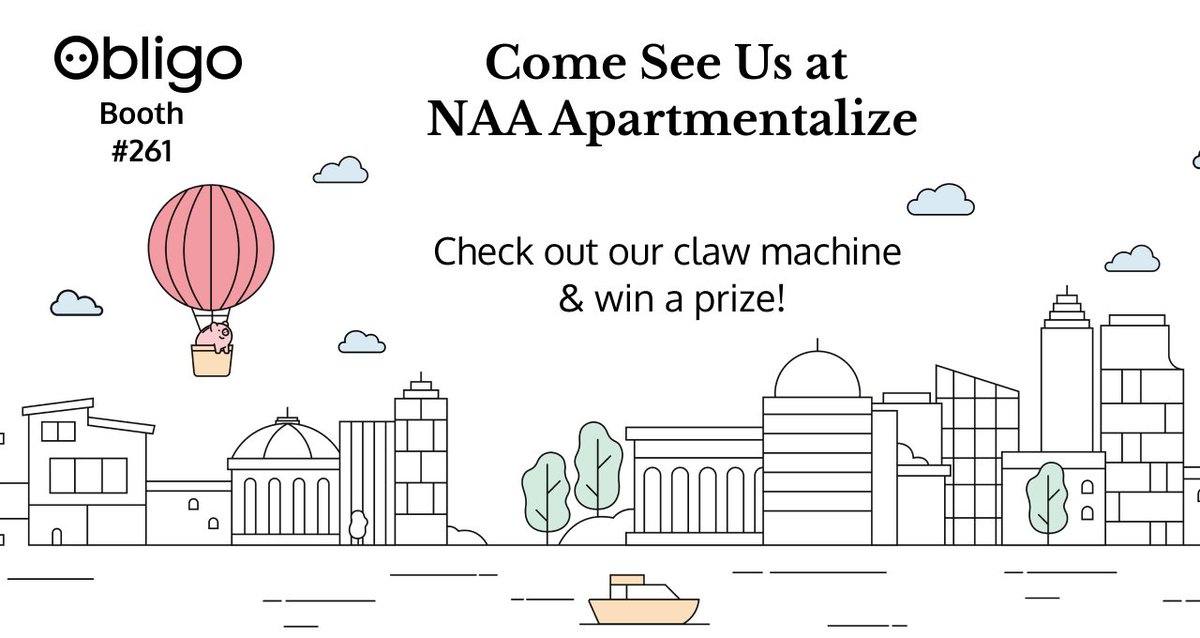 We’re heading to NAA Apartmentalize 2025 next week! 🎉

Stop by Booth #261 to connect with the Obligo team, explore how we’re transforming the rental experience with no deposit solutions, and try your luck at our fun claw machine — prizes await!✨See you there!