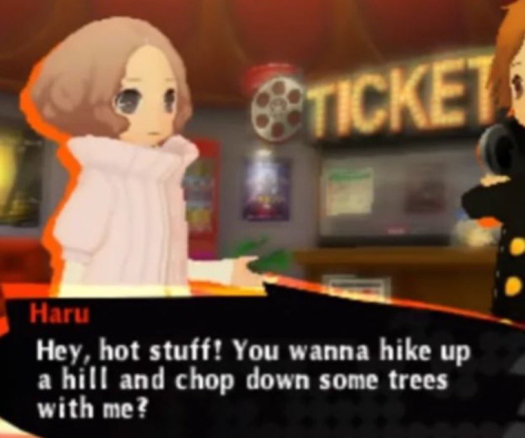 Good night 

Why would Haru say this to Yosuke of all people??🤔