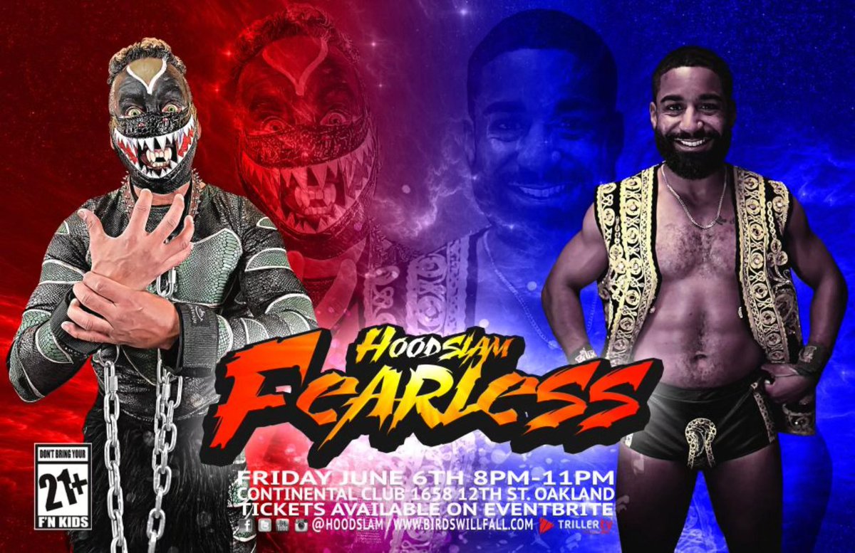 El Chupacabra (@chupychupy) on Twitter photo FRI June 6th in Oakland, CA
#ElChupacabra vs <a href="/KEiTAyourHeart/">K E I T A ๐</a> at @Hoodslam #Fearless
If he thinks he's walking out of that building without some bite marks on him, he's sorely mistaken!
#DontBringYourFnKIDS #ThisIsREAL #FTF #Hoodslam
BirdsWillFall.com FRI June 6th in Oakland, CA
#ElChupacabra vs <a href="/KEiTAyourHeart/">K E I T A ๐</a> at @Hoodslam #Fearless
If he thinks he's walking out of that building without some bite marks on him, he's sorely mistaken!
#DontBringYourFnKIDS #ThisIsREAL #FTF #Hoodslam
BirdsWillFall.com
