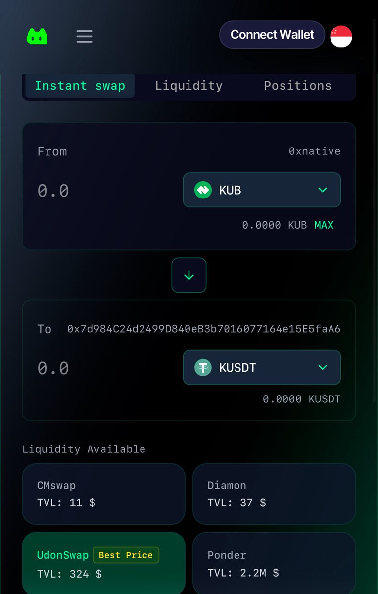 Swap safely with CMswap — the only DEX where you can see TVL across all pools
