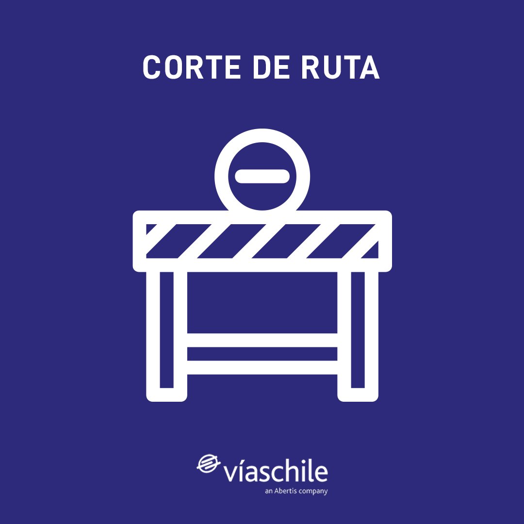 [🚫CORTE DE RUTA] Por accidente, en el km 55,5 sector Rungue en dirección al sur, con restricción de pistas. #VíasChile Transite con precaución. <a href="/mop_chile/">Ministerio de Obras Públicas🇨🇱</a> <a href="/Carabdechile/">Carabineros de Chile</a> <a href="/radiocarab/">Carabineros Radio</a>