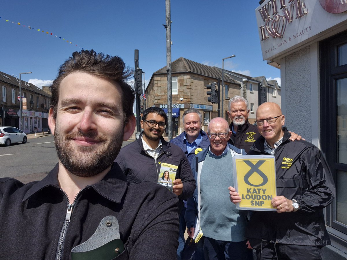 Cllr Malcolm Mitchell ๐ด๓ ง๓ ข๓ ณ๓ ฃ๓ ด๓ ฟ ๐บ๐ฆ (@realmalcolmm) on Twitter photo Campaigning in sunny (and windy) Larkhall for <a href="/KatyLoudonSNP/">Cllr Katy Loudon</a> .
Tomorrow, vote Katy for a strong voice for Hamilton, Larkhall and Stonehouse.
#ActiveSNP #VoteSNP Campaigning in sunny (and windy) Larkhall for <a href="/KatyLoudonSNP/">Cllr Katy Loudon</a> .
Tomorrow, vote Katy for a strong voice for Hamilton, Larkhall and Stonehouse.
#ActiveSNP #VoteSNP