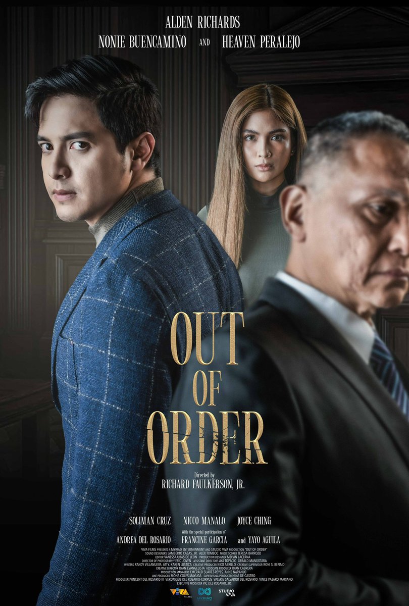 'Out Of Order' is an official selection to the 3rd Da Nang Asian Film Festival in Vietnam this June 29 to July 5!

Starring Alden Richards, Nonie Buencamino, and Heaven Peralejo.

A film by Richard Faulkerson, Jr.

#OutOfOrderMovie #AldenRichards #HeavenPeralejo