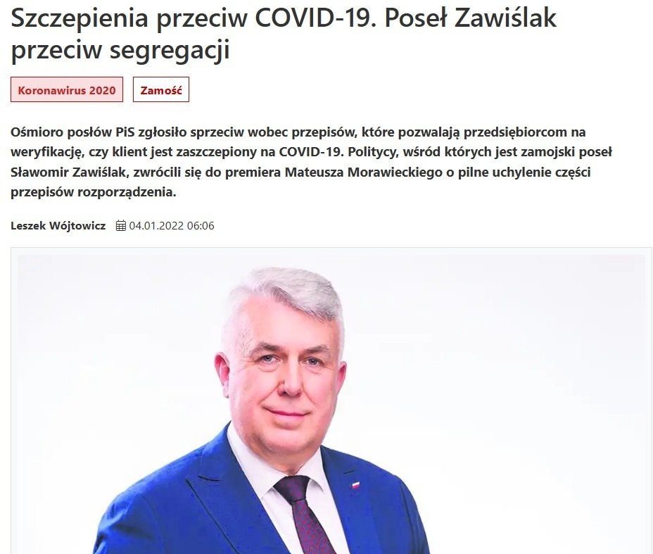 Edgar Wolność #Braun2025.pl (@edgarwolnosc) on Twitter photo Już panuje powszechna dezinformacja wrogów Ojczyzny, a więc przychodzę Wam z pomocą :)
Poseł <a href="/SlawZawislak/">Sławomir Zawiślak</a> to członek Parlamentarnego Zespołu ds. Obrony Gietrzwałdu.
1. Głosowanie nad projektem „Stop Segregacji Sanitarnej” – 29 października 2021 r.
W głosowaniu nr 119 poseł Już panuje powszechna dezinformacja wrogów Ojczyzny, a więc przychodzę Wam z pomocą :)
Poseł <a href="/SlawZawislak/">Sławomir Zawiślak</a> to członek Parlamentarnego Zespołu ds. Obrony Gietrzwałdu.
1. Głosowanie nad projektem „Stop Segregacji Sanitarnej” – 29 października 2021 r.
W głosowaniu nr 119 poseł