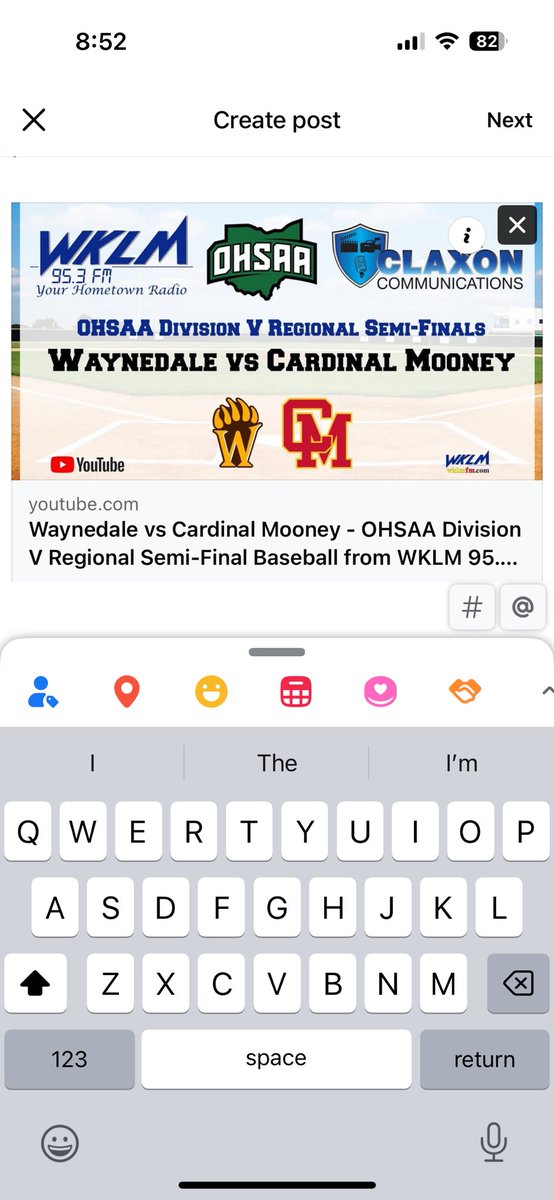 WKLMRadio (@wklmradio) on Twitter photo Video Live Streaming Update:
Web: wklmfm.com on stream 2
YouTube Link: youtube.com/live/vvZ882g6r…
Air Time: 1:30pm
Game Time: 2:00pm
<a href="/WaynedaleSports/">Waynedale Athletics</a> <a href="/WaynedaleBSB/">Waynedale Baseball</a> <a href="/CMHS_athletics/">Cardinal Mooney Athletics</a> <a href="/MooneyFamily/">Cardinal Mooney - OH</a> Video Live Streaming Update:
Web: wklmfm.com on stream 2
YouTube Link: youtube.com/live/vvZ882g6r…
Air Time: 1:30pm
Game Time: 2:00pm
<a href="/WaynedaleSports/">Waynedale Athletics</a> <a href="/WaynedaleBSB/">Waynedale Baseball</a> <a href="/CMHS_athletics/">Cardinal Mooney Athletics</a> <a href="/MooneyFamily/">Cardinal Mooney - OH</a>