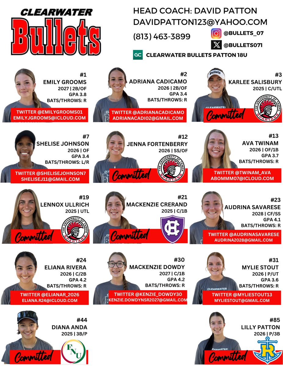 Emily Grooms (@emilygrooms01) on Twitter photo <a href="/PGFnetwork/">PGF</a> Show Me the Money this weekend with <a href="/Bullets071/">Bullets07</a>
Follow along on game changer web.gc.com/teams/T9MuoO9f…
<a href="/CoachNeubauer_6/">Katie Neubauer</a> <a href="/christine_roser/">Christine Roser</a> <a href="/TopPreps/">College Coach / College Scout / College Recruiter</a> <a href="/FAUSoftball/">Florida Atlantic Softball</a> <a href="/NSUFlorida/">Nova Southeastern U.</a> <a href="/NSU_Softball/">NSU Softball</a> <a href="/PGFnetwork/">PGF</a> Show Me the Money this weekend with <a href="/Bullets071/">Bullets07</a>
Follow along on game changer web.gc.com/teams/T9MuoO9f…
<a href="/CoachNeubauer_6/">Katie Neubauer</a> <a href="/christine_roser/">Christine Roser</a> <a href="/TopPreps/">College Coach / College Scout / College Recruiter</a> <a href="/FAUSoftball/">Florida Atlantic Softball</a> <a href="/NSUFlorida/">Nova Southeastern U.</a> <a href="/NSU_Softball/">NSU Softball</a>