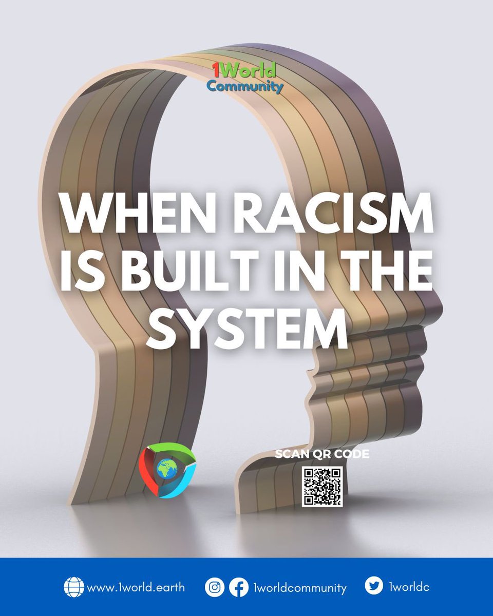 Recognizing these hidden inequalities is the first step toward meaningful change. We must challenge and reform policies that perpetuate discrimination and build a fairer, more just society for all.

What do you think?
bit.ly/survey1world

#SystemicRacism #InstitutionalBias