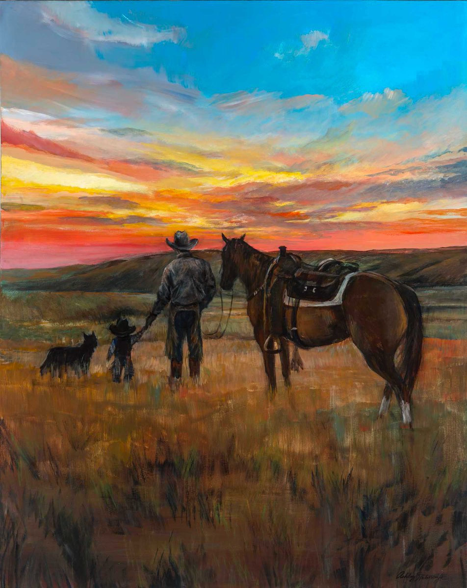 Aspitsnogle's tweet image. If you're going to @CattlemensBall of NE this weekend near Blue Springs, I'll be in the Wine & Art tent with some of my Ranch and Husker art! Stop in and say hi. Here are a few of my favorites.
To view more ranch art: ashleyspitsnogle.com/shop-9
#cattleart #ranchart #horses