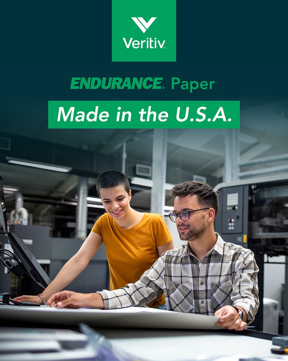 Veritiv’s leading coated paper brand, Endurance® is now exclusively made in the U.S.,
offering enhanced product consistency and a best-in-class supply chain. Learn more about Endurance®: bit.ly/3Sx1rGY.
#Print