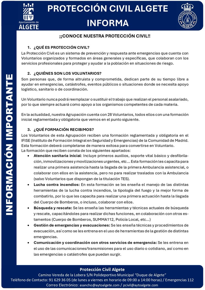 Protección Civil Algete tweet media