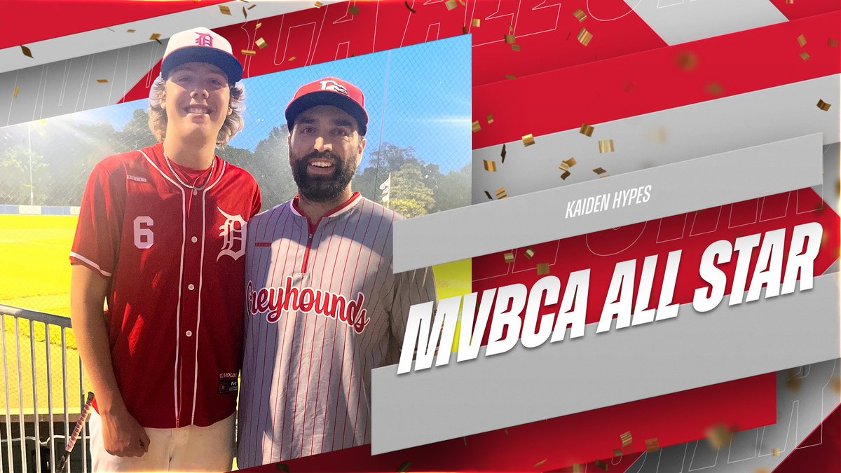 CONGRATULATIONS to Kaiden Hypes who represented Dixie HS at the MVBCA All Star game at Wittenberg! Kaiden had a base hit, RBI and scored a run for the North All Star Team! #playlikeahound